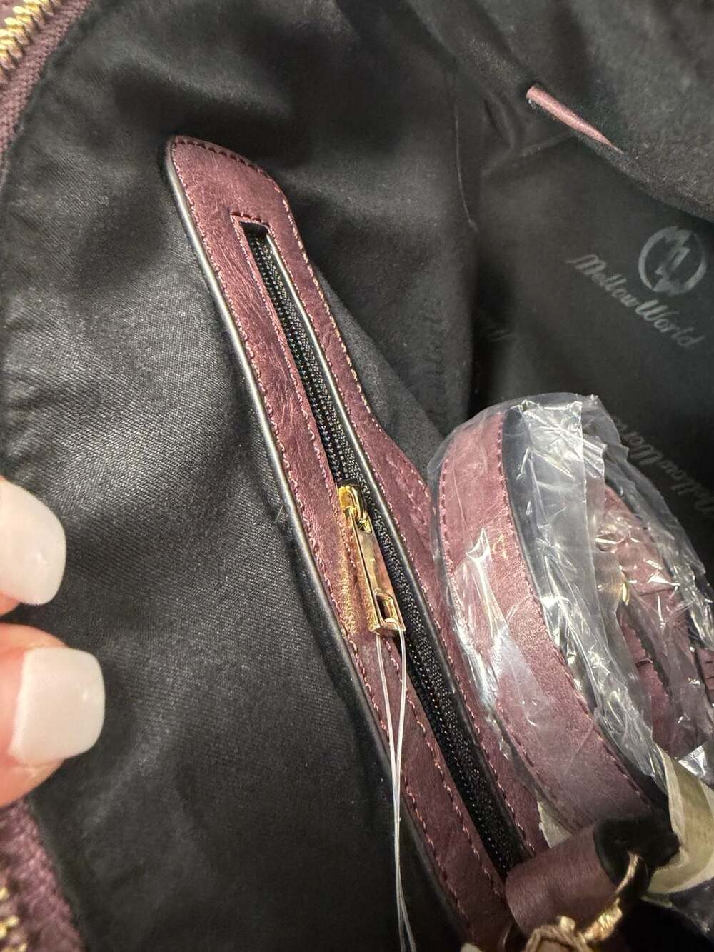 Mellow World Rory Dome Shoulder Bag in Dark Purple - Picture 13 of 14